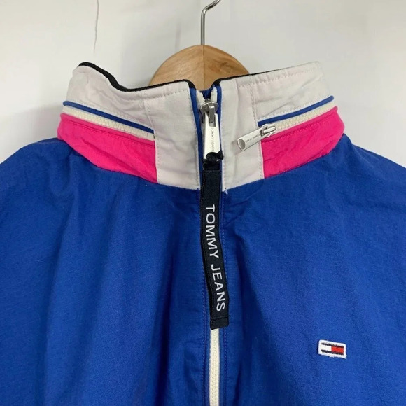 Tommy Hilfiger Women's Anorak‎ Colorblock Pullover Windbreaker Size L - Picture 8 of 15